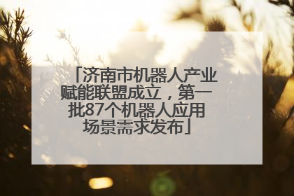 济南市机器人产业赋能联盟成立，第一批87个机器人应用场景需求发布
