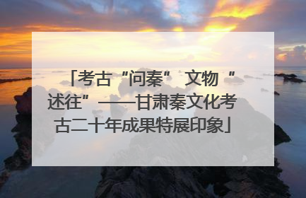 考古“问秦” 文物“述往”——甘肃秦文化考古二十年成果特展印象
