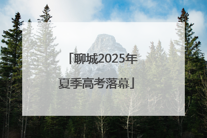 聊城2025年夏季高考落幕