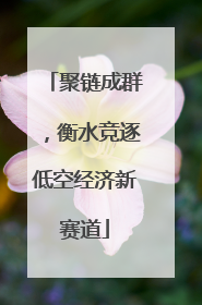聚链成群，衡水竞逐低空经济新赛道