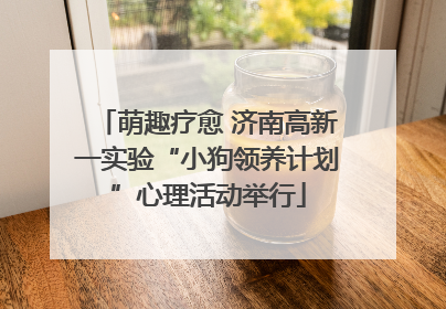 萌趣疗愈 济南高新一实验“小狗领养计划”心理活动举行
