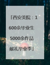西安美院：1600余毕业生5000余作品献礼毕业季