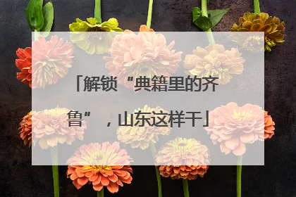 解锁“典籍里的齐鲁”，山东这样干