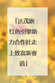 达茂旗：红色引擎助力合作社走上致富新赛道