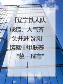 辽宁铁人队成绩、人气齐头并进 沈阳铸就中甲联赛“第一球市”