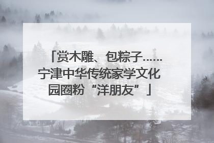 赏木雕、包粽子……宁津中华传统家学文化园圈粉“洋朋友”