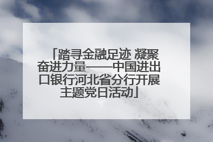 踏寻金融足迹 凝聚奋进力量——中国进出口银行河北省分行开展主题党日活动