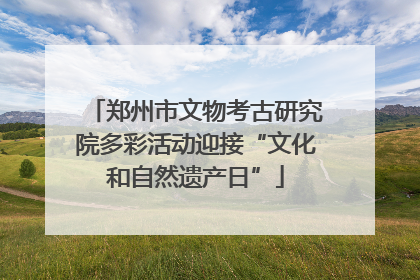 郑州市文物考古研究院多彩活动迎接“文化和自然遗产日”