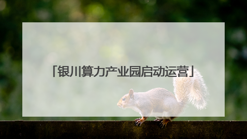 银川算力产业园启动运营
