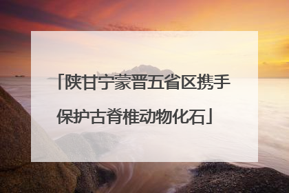 陕甘宁蒙晋五省区携手保护古脊椎动物化石