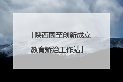陕西周至创新成立教育矫治工作站