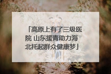 高原上有了三级医院 山东援青助力海北托起群众健康梦