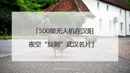 500架无人机在汉阳夜空“复刻”武汉名片
